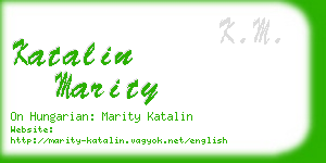katalin marity business card